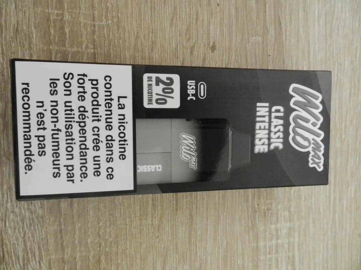WiloMAX classic intence, 2% de nicotine