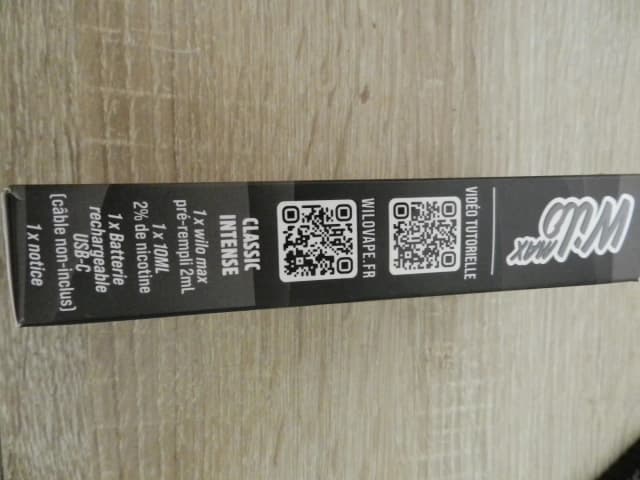 Photo secondaire 1 - WiloMAX classic intence, 2% de nicotine occasion