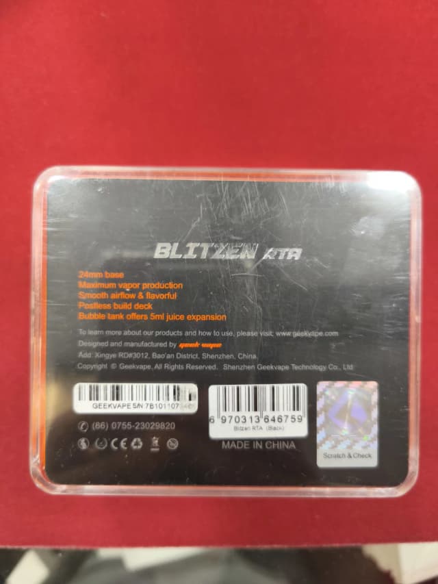 Photo secondaire 1 - Blitzen RTA occasion