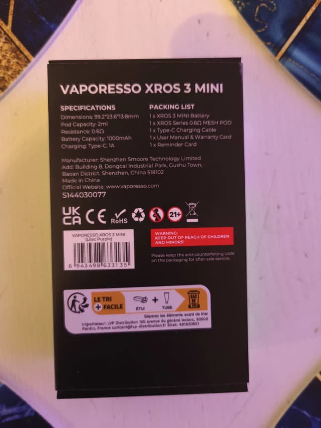 Photo secondaire 1 - XROS 3 mini Vaporesso occasion