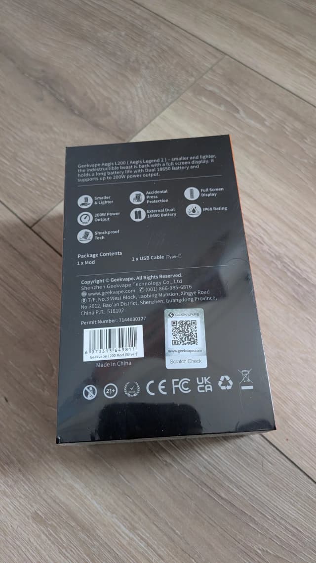 Photo secondaire 1 - Box Aegis Legend 2 Geekvape occasion