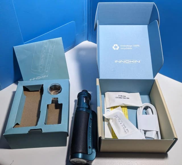 Photo secondaire 1 - Kit Innokin Coolfire Z80 bleu avec batterie neuf occasion