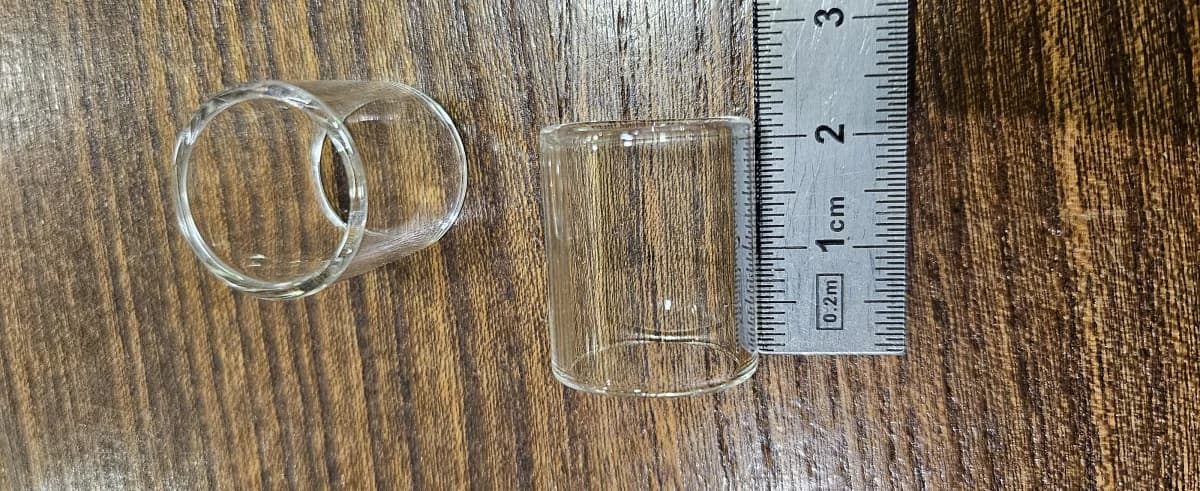 2 Verres rechange 1,8 x 2,2