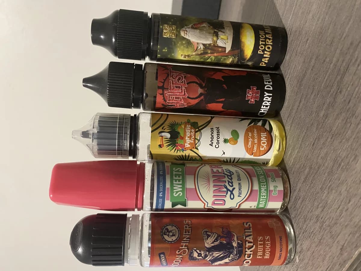 Lots de 5 liquides 50 ml