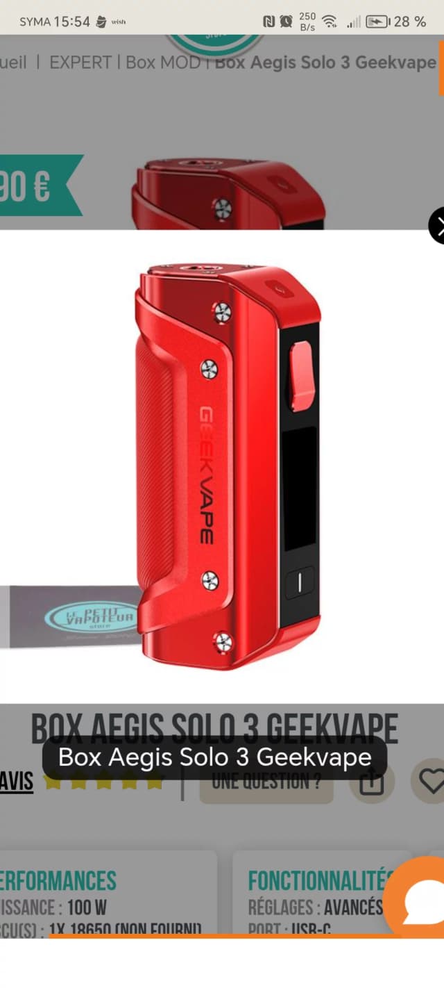 Photo secondaire 2 - Aegis solo 3 kit occasion