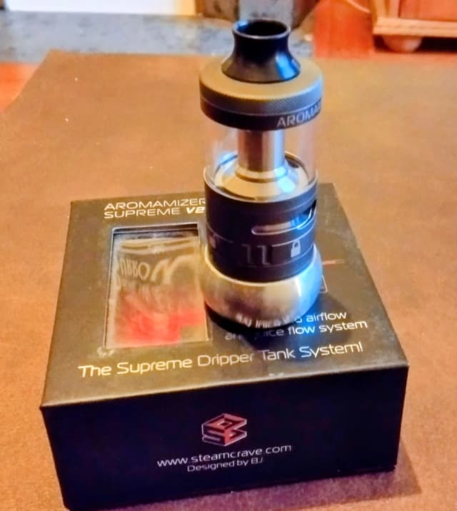 Photo secondaire 1 - Atomiseur Aromamizer Supreme V2 STEAM CRAVE occasion