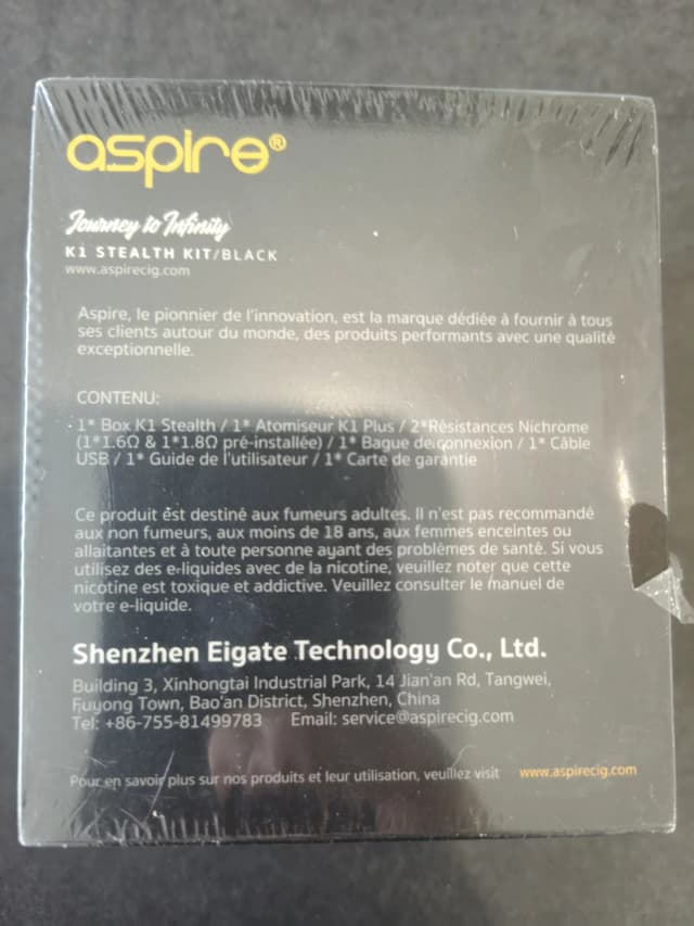 Photo secondaire 1 - Aspire k1 stealth kit occasion