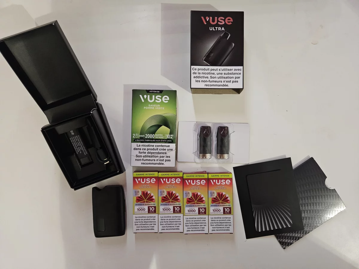 Vuse ultra + 6 pods occasion