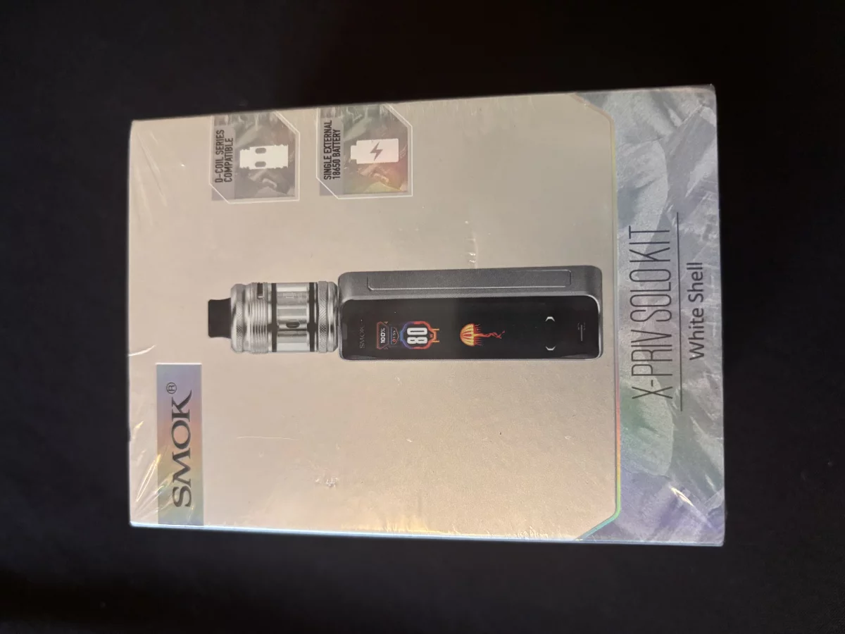 Smok X-PRIV solo kit white shell occasion