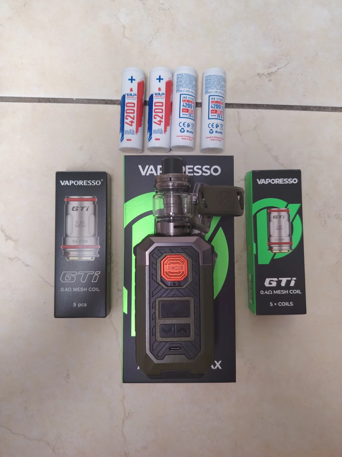 Kit Vaporesso Armour Max Itank 2 + accessoires occasion