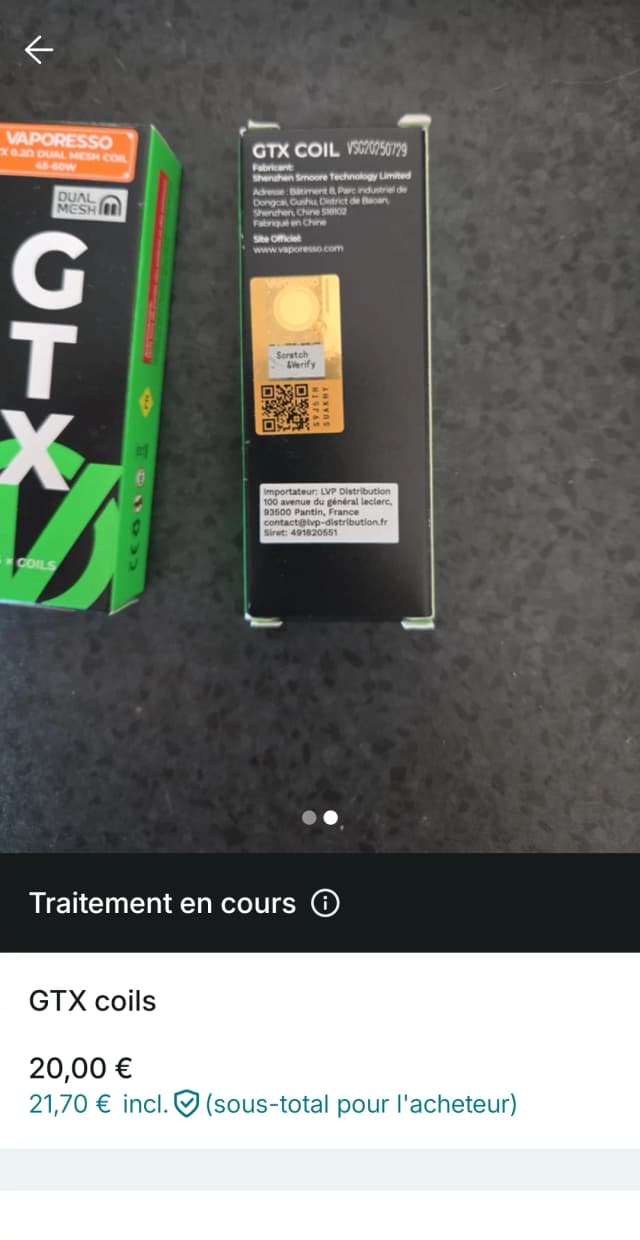 Photo secondaire 1 - GTX 0.2 45-60W occasion
