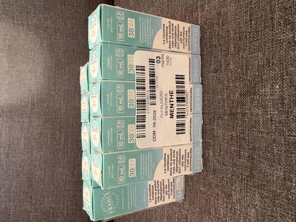 Menthe - Alfa liquide - 10 ml - 3mg/ml nicotine occasion