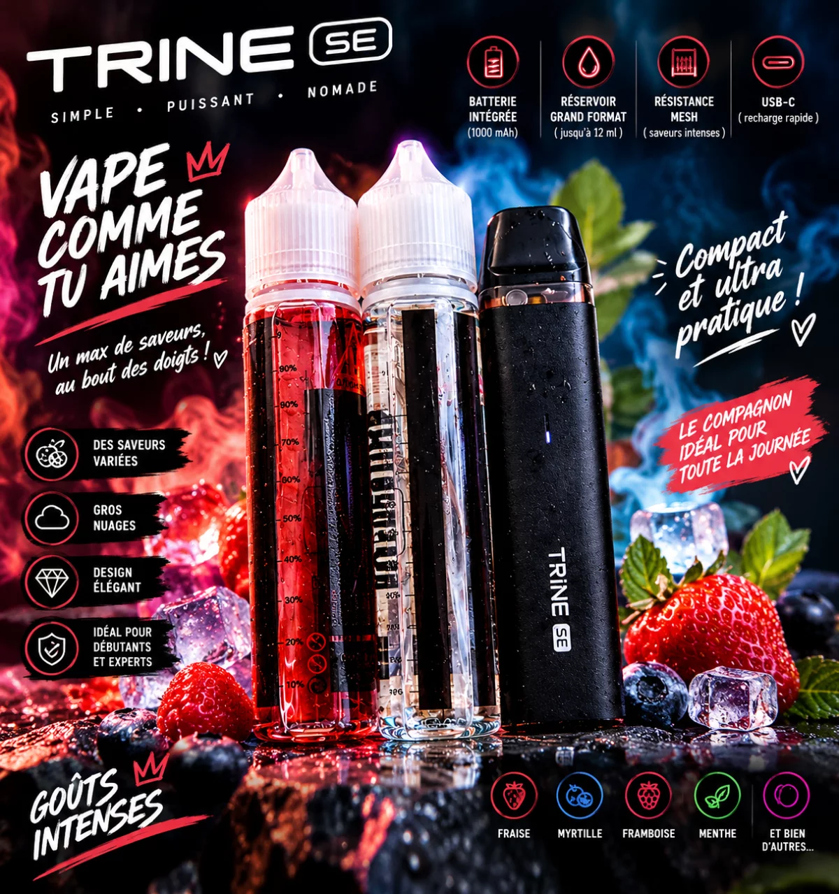 Lot vapoteuse et e-liquides occasion