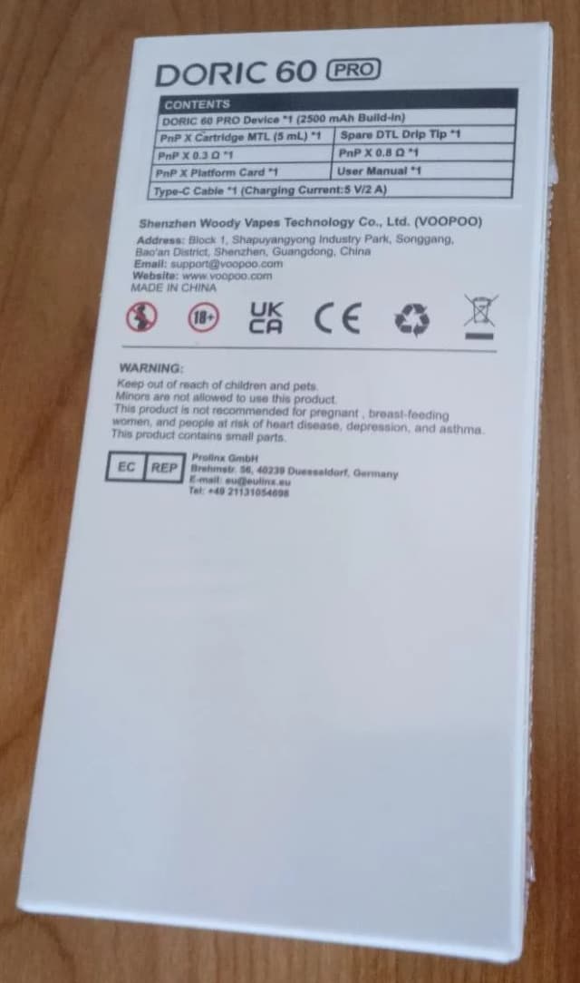 Photo secondaire 1 - Kit VOOPOO DORIC 60 Pro - Neuve occasion