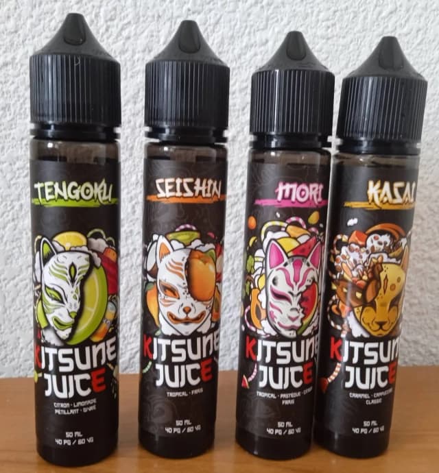 Photo secondaire 1 - Lot de 9 e-liquides KITSUNE JUICE - 50 ml - Neufs occasion