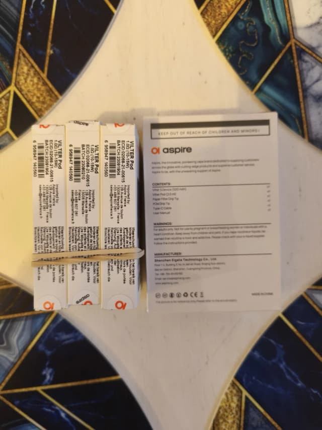 Photo secondaire 1 - Vilter S Aspire + cartouches occasion