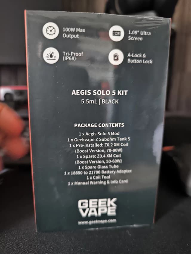 Photo secondaire 2 - GeekVape Solo 5 occasion