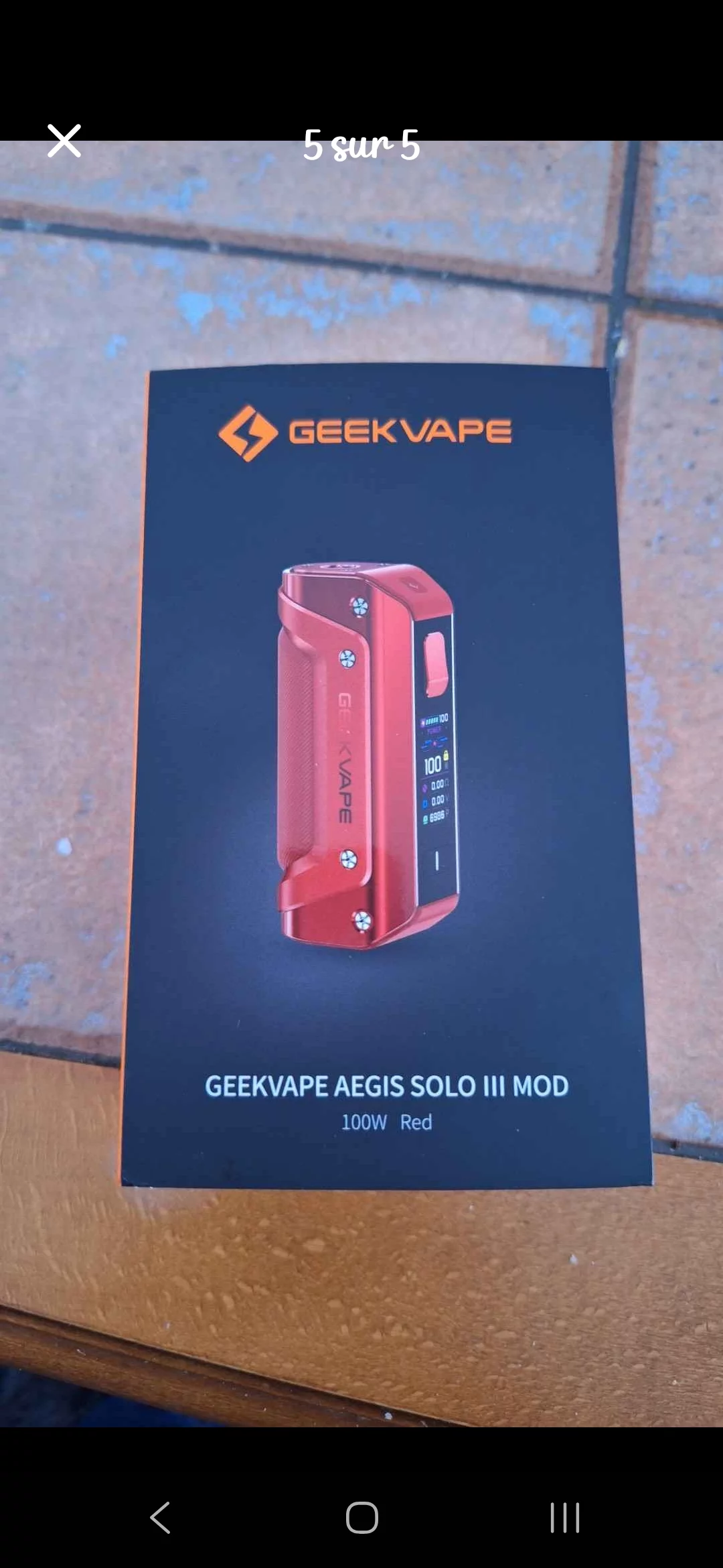 Box aegis solo III mod et 4 accu occasion