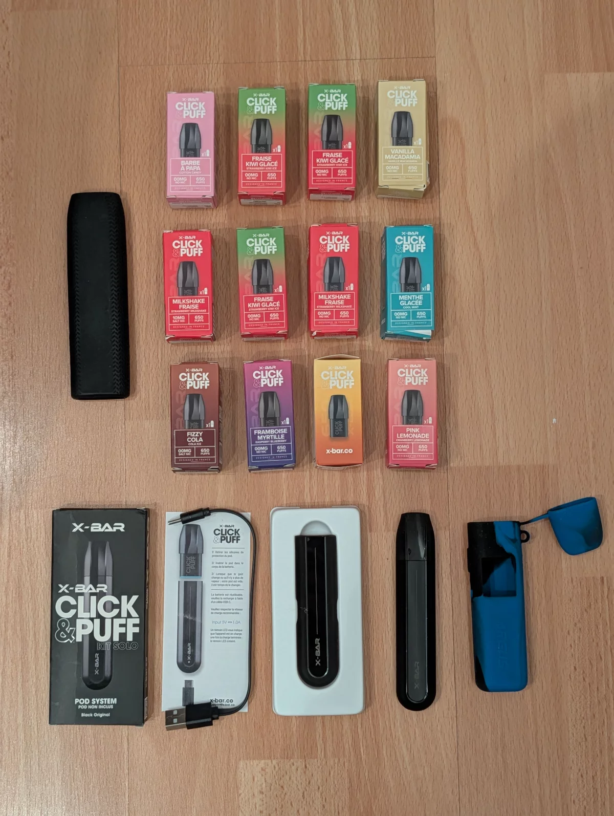 Kit X-Bar Click & Puff x2 & 12x pods jetables occasion