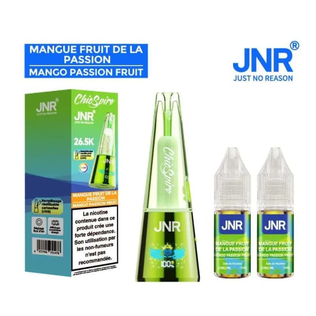 Comparer Puff Chicspire 26.5K JNR - 20 mg - Mangue Fruit de la passion - Cigarettes électroniques avec un prix minimum de 15.90€