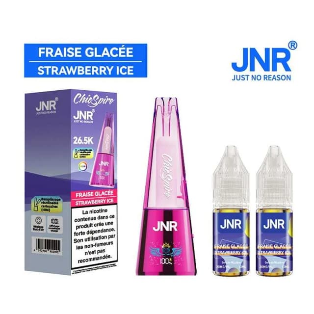 Comparer Puff Chicspire 26.5K JNR - 20 mg - Fraise Glacée - Cigarettes électroniques avec un prix minimum de 15.90€